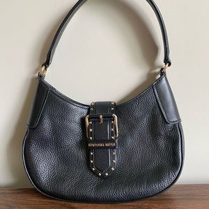 Micheal Kors Black leather bag.